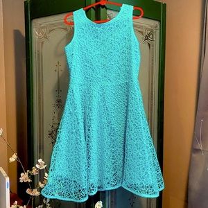 Scooter Brown 🖤 light blue/green sleeveless dress
